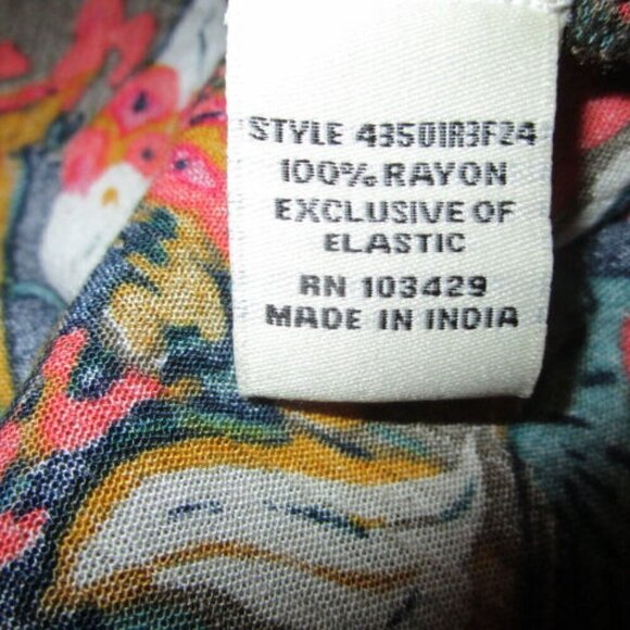 Vtg Caffe Marrakesh Tunic Top Size 2X Smocked Button Sleeveless Flowy Artsy Boho - Picture 11 of 11